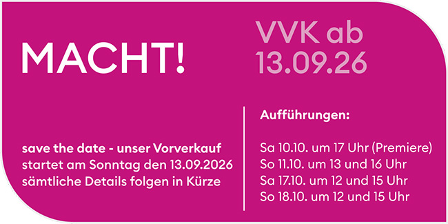 Tanztheater Heidelberg Projekt 2026 MACHT!